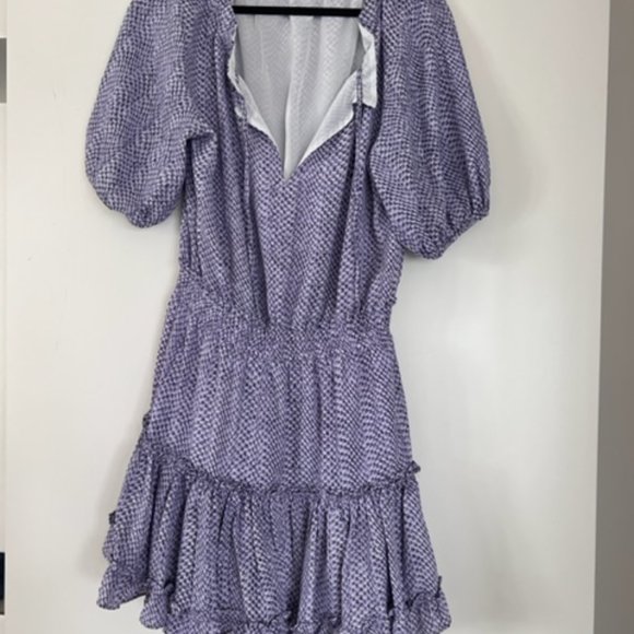 BuddyLove Ray Elastic Waist Mini Dress- Iris - Picture 4 of 5